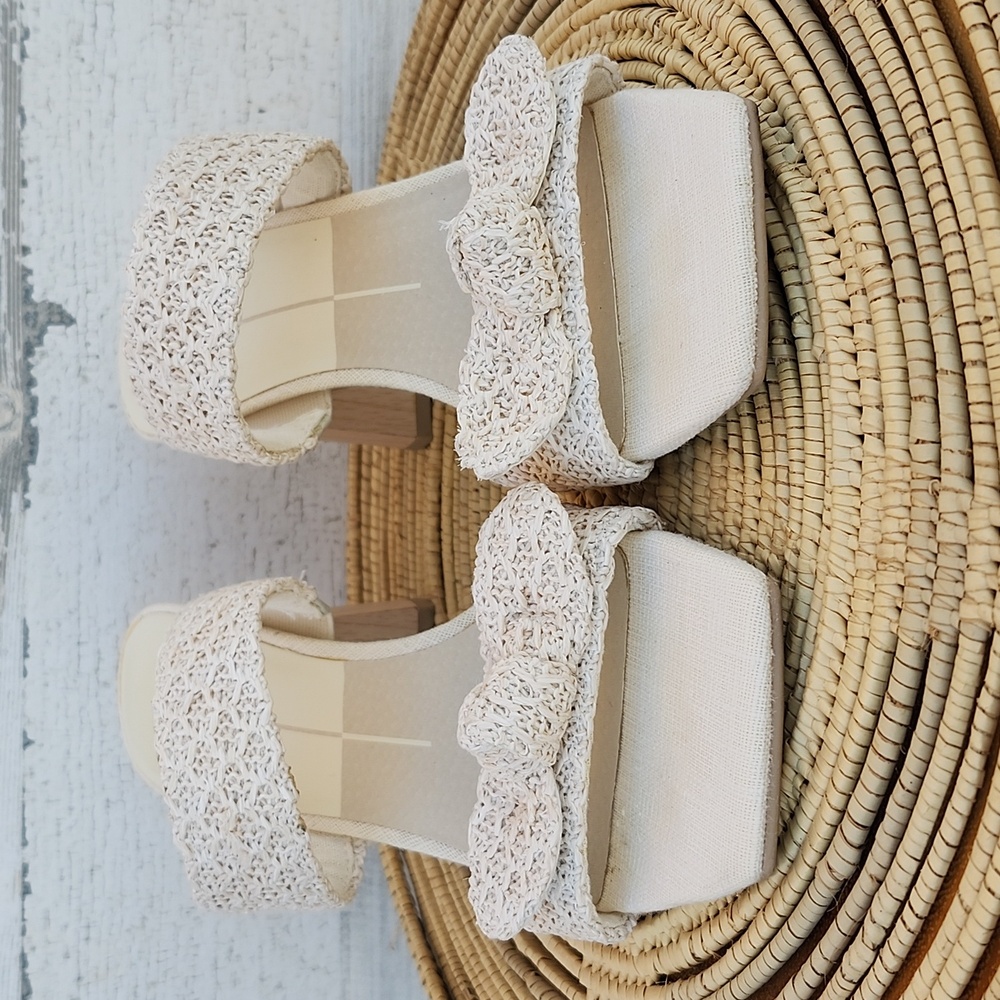 DOLCE VITA 2-BAND SLIDE-IN HEELED SANDALS - Picture 2 of 10